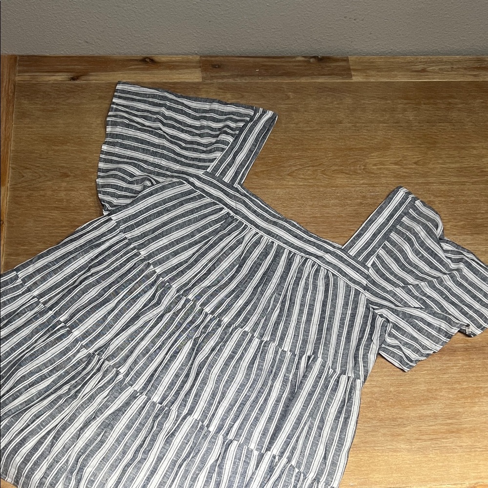 Terra & Sky Navy and White Striped Blouse - Picture 3 of 7